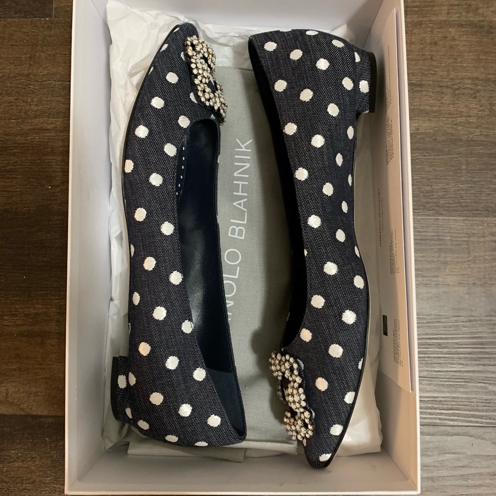 ⛔️SOLD⛔️New Manolo blahnik Hangisi flat size 8.5 - Picture 5 of 5